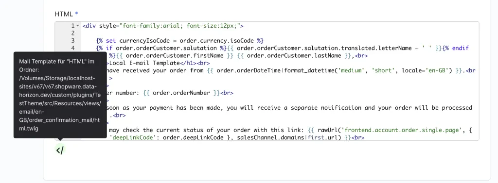 FroshPlatformTemplateMail