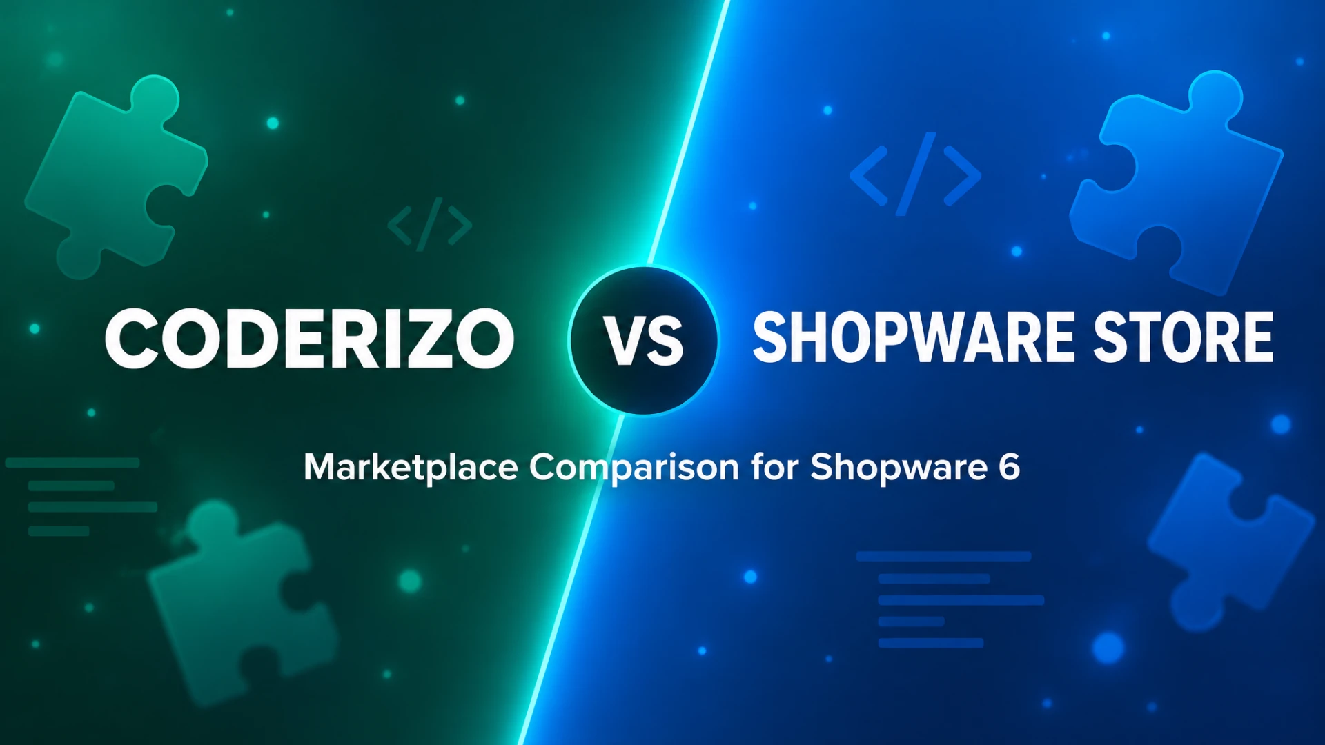 Shopware Extension Store vs. Coderizo Marketplace