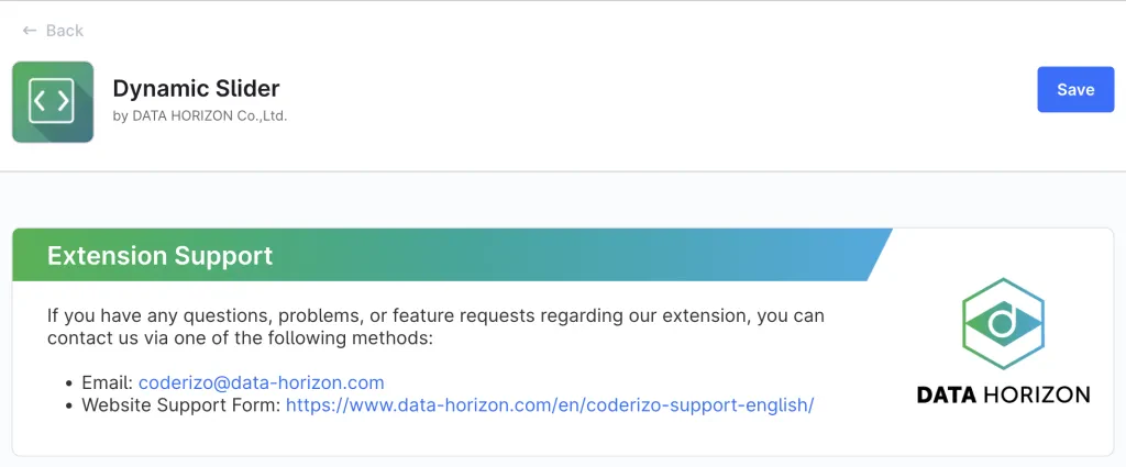 DataHorizonDynamicSlider