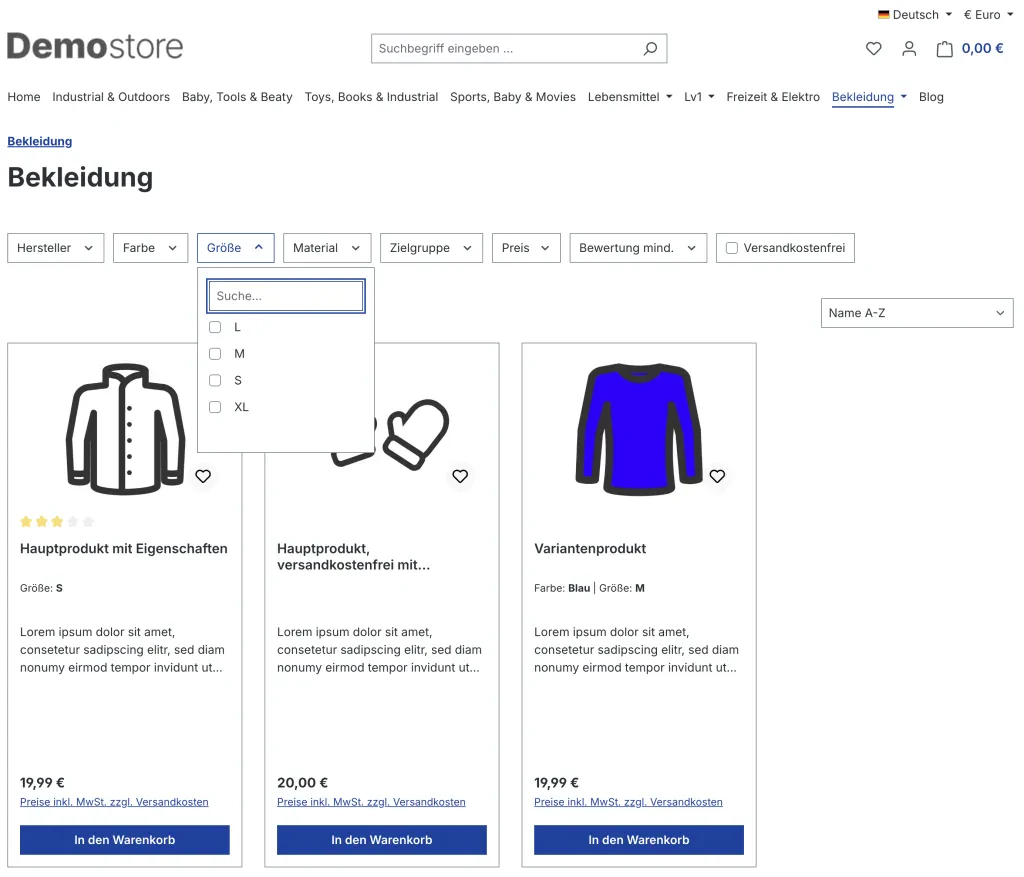 FroshPlatformFilterSearch